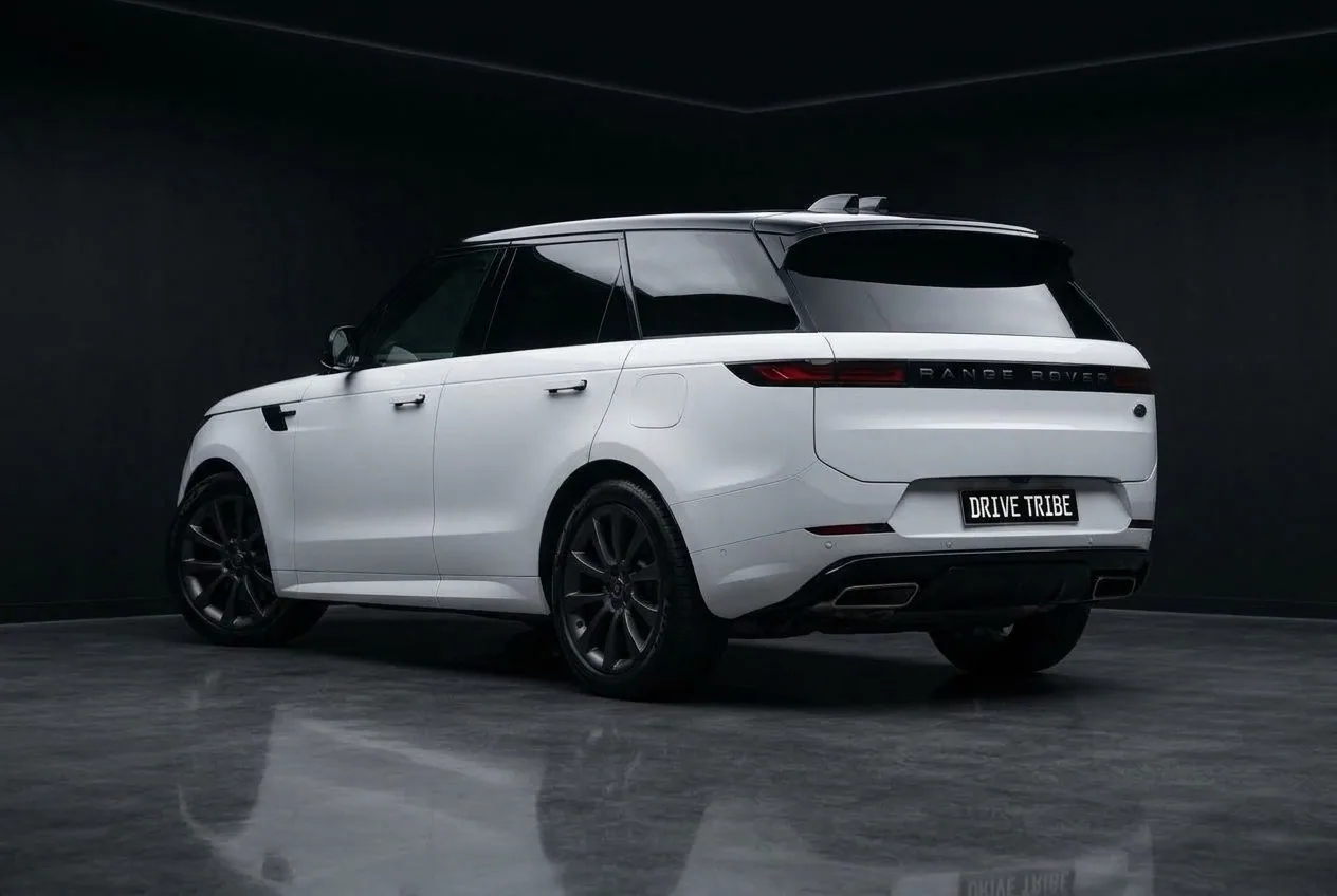 Range Rover Sport 2023, rear three-quarter studio view